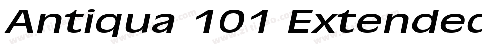 Antiqua 101 Extended Italic字体转换